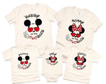 I'm Twodles 2nd Birthday Shirt: Minnie Mouse Family Matching