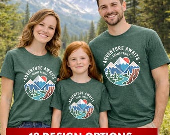 Custom Family Reunion Mountain Trip Shirts, Personalized Vacation Tees