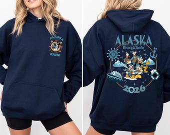 Personalized Mickey & Friends Disney Alaska Cruise Shirt, Disney Wonder Shirt, Alaska Family Cruise Trip 2026, Alaska Disney Cruise tee