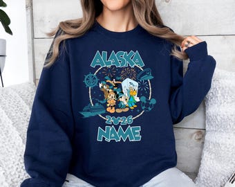 Personalized Mickey & Friends Disney Alaska Cruise Shirt, Disney Wonder Shirt, Alaska Family Cruise Trip 2026, Alaska Disney Cruise tee