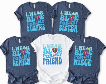 Custom Autism Awareness Shirt, In April We Wear Blue, Support Autism Tee