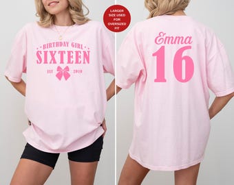 Custom Birthday T-shirt, Comfort Colors Family Matching Tee