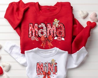 Mama Mini Valentine's Day Sweatshirt, Matching Family Outfit