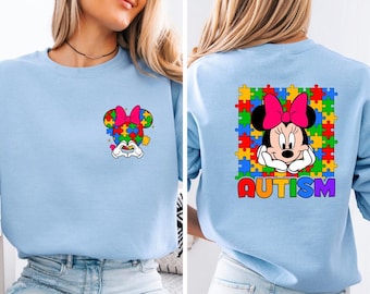 Disney Autism Awareness Shirt, Support Squad Mickey and MinnieTee