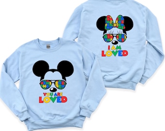 You Are Loved Autism Awareness Sweatshirt: Puzzle Piece Neurodiversity Gift