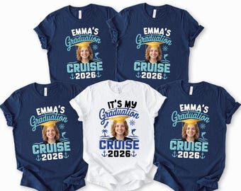 Graduation Photo Shirt, Custom 2026 Grad Family Matching Tees