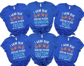 Personalized Autism Awareness Tee: Matching Family Shirts