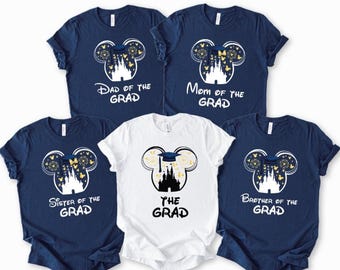 Mickey Graduation Family Shirts, Castle Tassel Class of 2024 Apparel