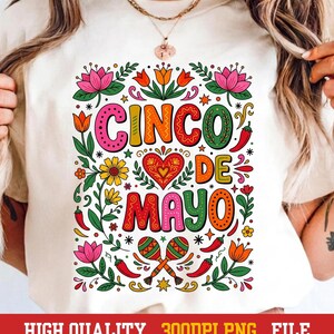 Floral Cinco De Mayo PNG, Preppy Mexico Fiesta Bow Sublimation, fichier de conception en téléchargement numérique chemise fête mexicaine léopard patchwork