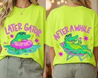 Later Gator Png, After While Crocodile Png, Summer Png, Last Day Of School Png, Alligator Png, Crocodile Png, Trendy Png, Funny Png
