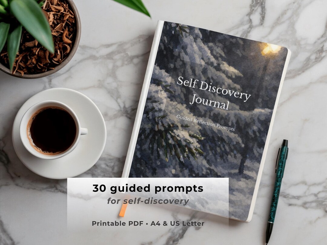 Self Discovery Journal Printable PDF | Guided Prompts for Self Growth ...