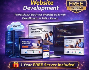 Custom Business Website Development | WordPress, HTML, React