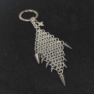 チェーンメイルシートメタルフィジェットキーチェーン