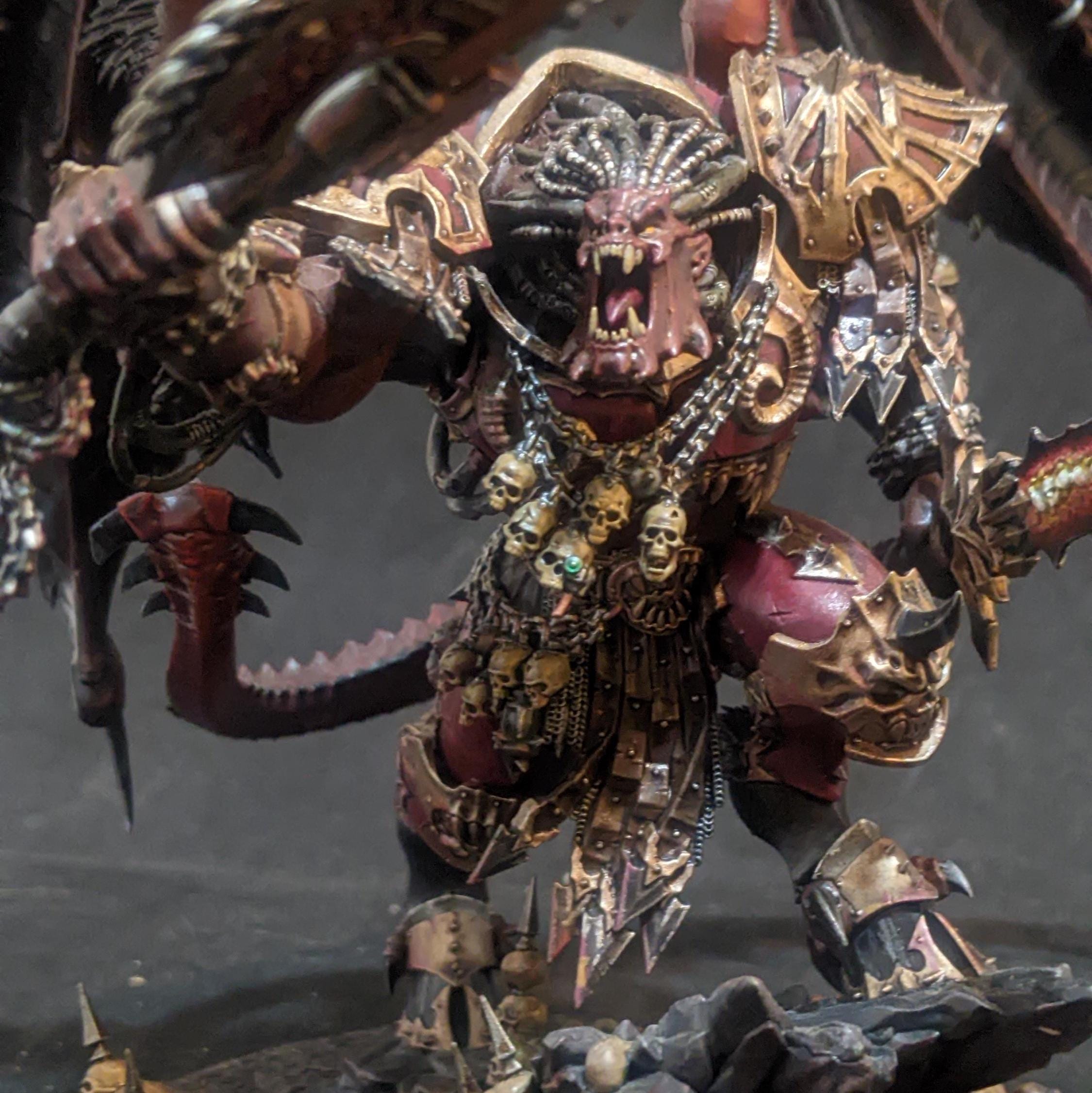 Angron Demon Primarch of the Worldeaters 40k Painted Miniature Csm