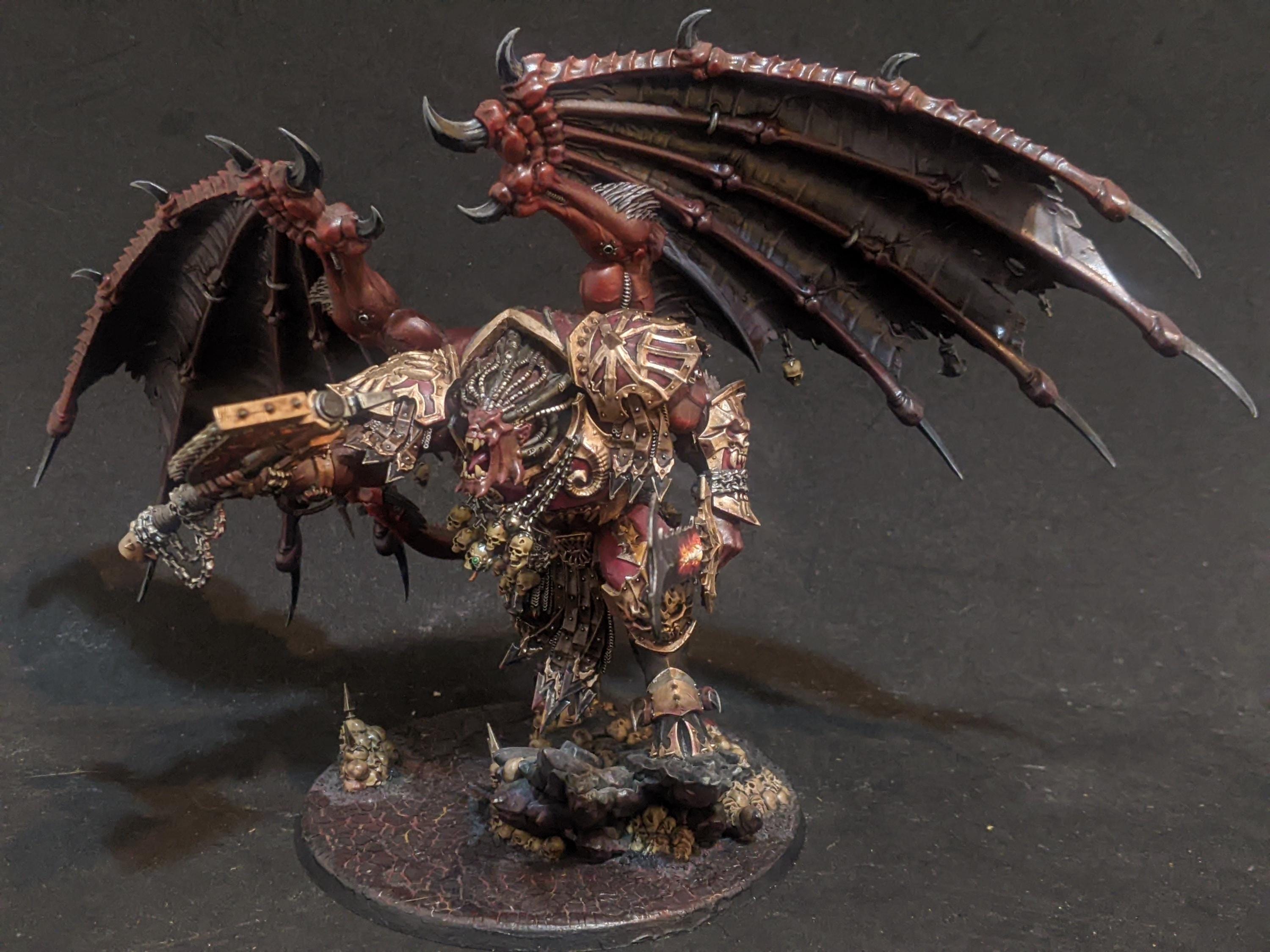 Angron Demon Primarch of the Worldeaters 40k Painted Miniature Csm
