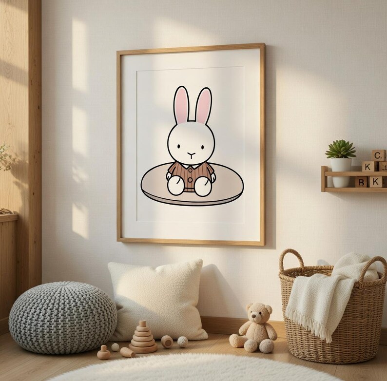 Cute Bunny SVG & PNG Bundle | 4 Kawaii Rabbit Designs | Minimalist ...