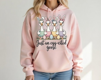 Nur eine Gans mit Ei, lustige Gans Ostern PNG, Kokette Osterei Design, Retro Pinselstrich Alberne Gans Shirt, Frühling Sublimation