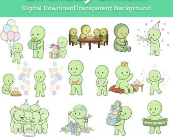 Smiski SVG Bundle 16 Designs | Süßer leuchtender Charakter PNG AI Pdf Jpg | Kawaii Mini Geist Clipart | Cricut Silhouette Print-Schnitt-Dateien