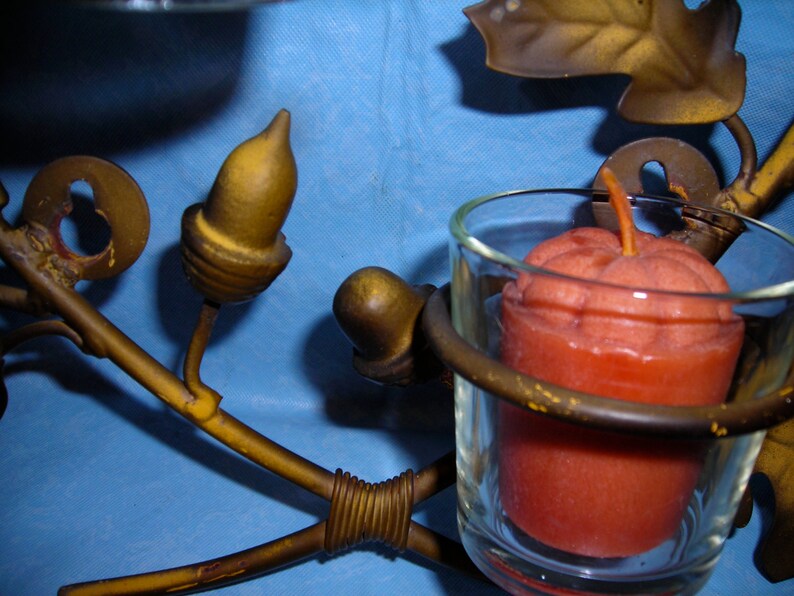 Autumn Leaves Wall Candle Holder Etsy