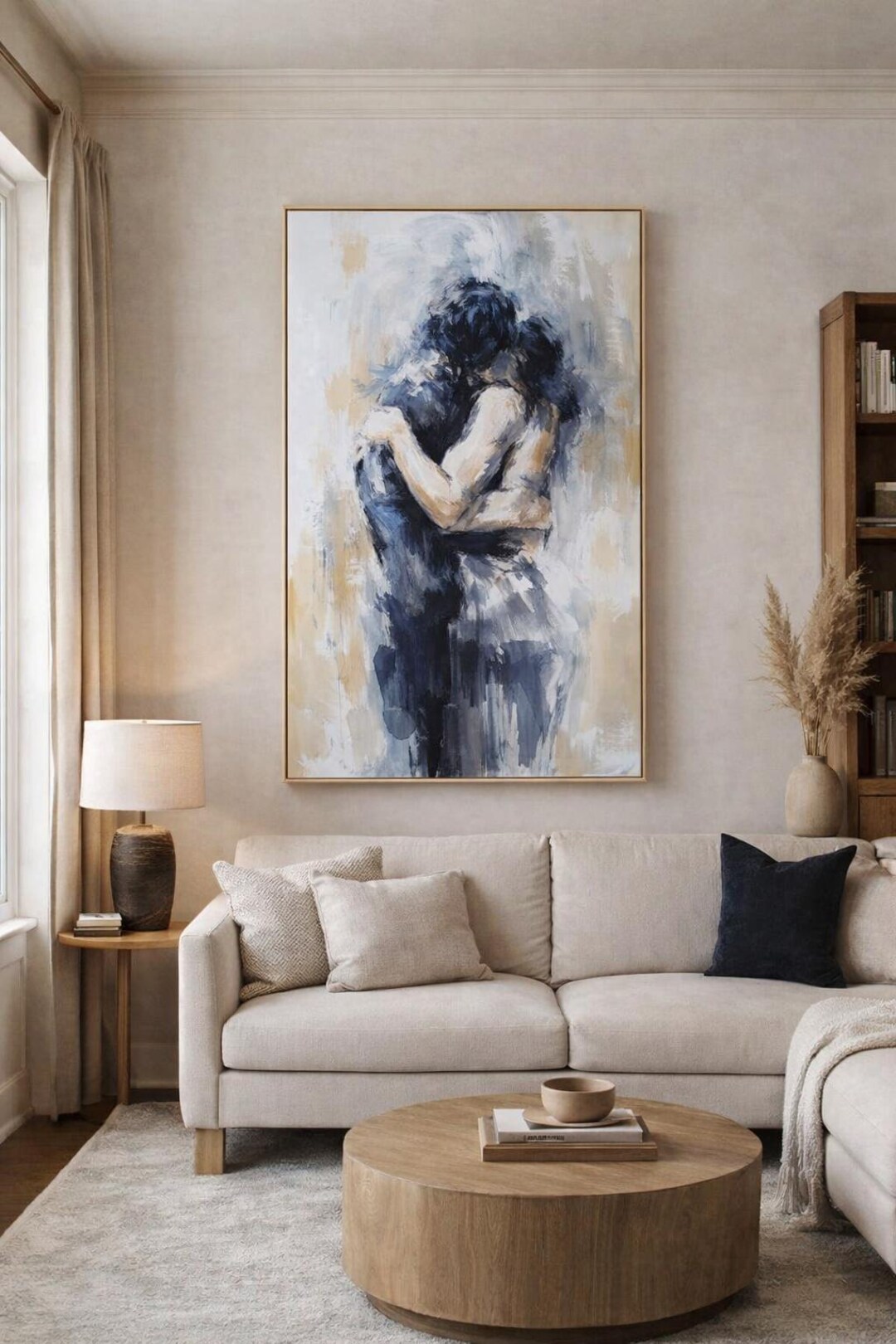 Faceless Woman Portrait, Original Abstract Oil Painting on Canvas ...