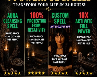 Spell Bundle Max Power Aura Cleanse Protection Spell Negative Energy Removal Spell Booster Fast Results Energy Shield Spiritual Protection
