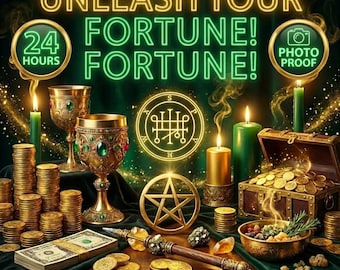 Kraftfull förtrollning för rikedom och framgång, ritual för att ta bort otur, manifestation av överflöd, attraktion av pengar, energiarbete för välstånd och lycka