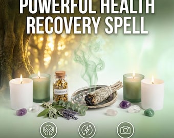 Hälsoåterhämtningsbesvärjelse | Helande energiritual för styrka, förnyelse och emotionell balans | Samma dag