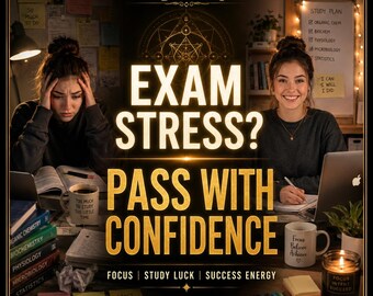 Pass Your Exam Spell, Success Sigil Ritual, Exam Success Spell, Study Luck Ritual, Academic Achievement