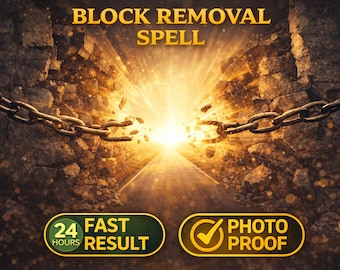 Blockborttagningsförtrollning, Rensa hinder, Lås upp framgång (Digital andlig produkt, 18+)
