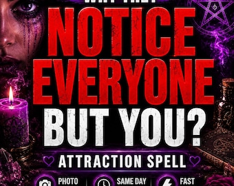 Become Irresistible Spell, Powerful Attraction Ritual, Seduction Energy Spell, Magnetic Aura Activation, Love Attention Spell