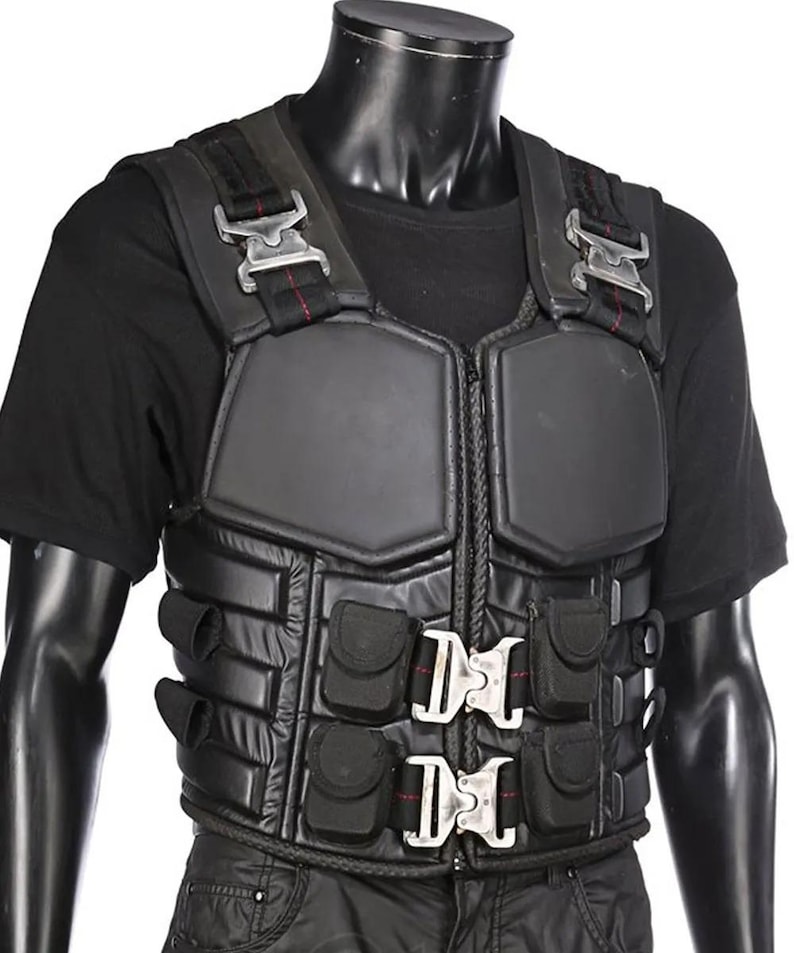Blade Cosplay Costume Wesley Snipes Vampire Hunter Black Leather Vest & Trench Coat - Halloween Costume Men Vest, Christmas Gift for Him