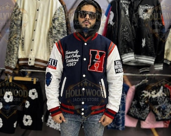 Howard University The Mecca Varsity Jacket Vintage Letterman Jacket Streetwear H Style Jacket
