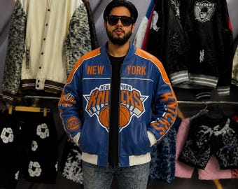 K*様 ヴィンテージ 90年代 NYニックス ウォームアップ ジャケット Mサイ Vintage 90's New York Knicks Champion Authentic Warm up Jacket Men