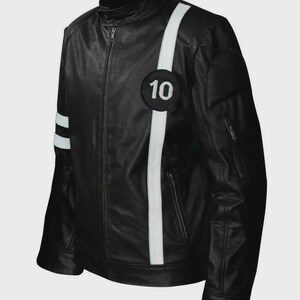 Ben 10 Handmade Real Leather Jacket – Alien Force & Omniverse Cosplay Costume