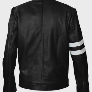 Handmade Ben 10 Inspired Albedo Cosplay Jacket | Red Leather Biker Jacket | Cosplay Outfit