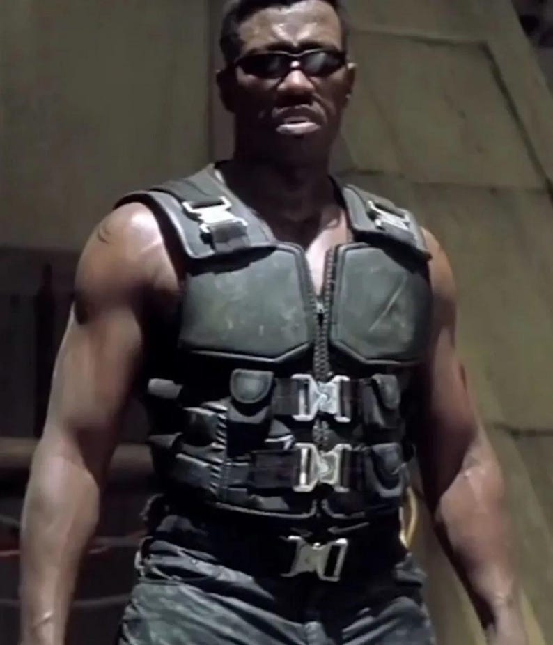 Blade Leather Vest Wesley Snipes Handmade Cosplay Costume