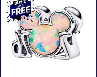 Mickey Mouse head charm 2026, bracelet charm, silver charm, Pandora charm