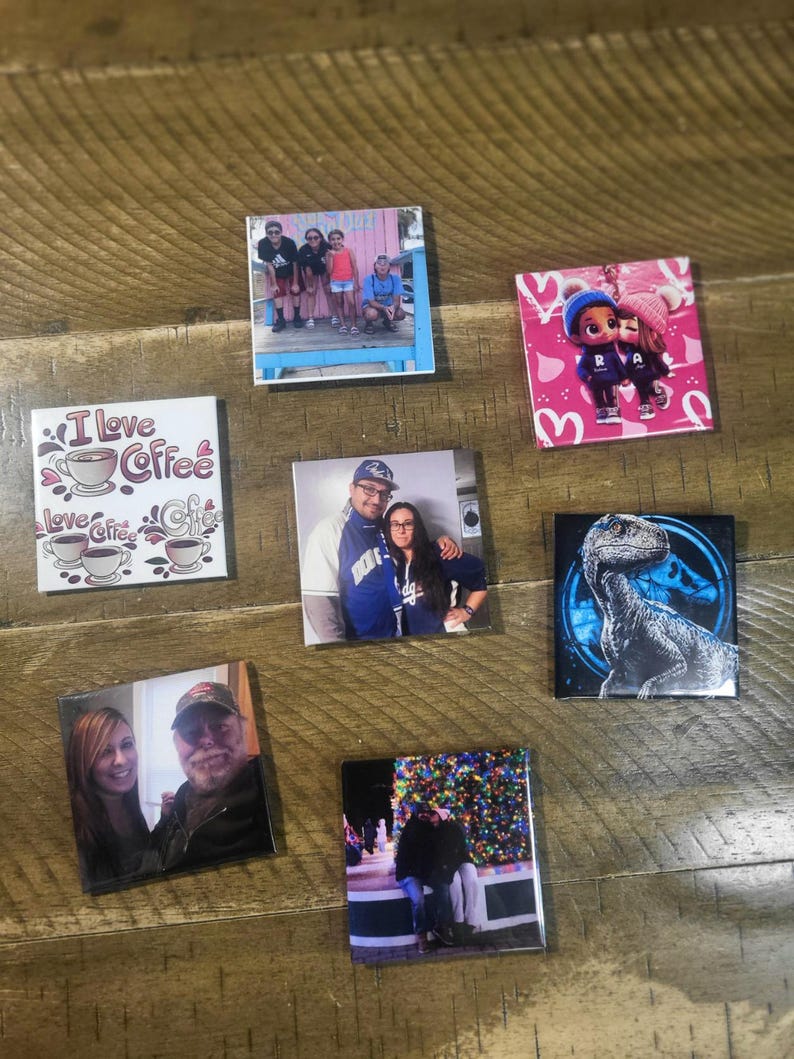 Custom Magnet 2.5x2.5 Personalize Photo Locker Magnets Room Decor ...