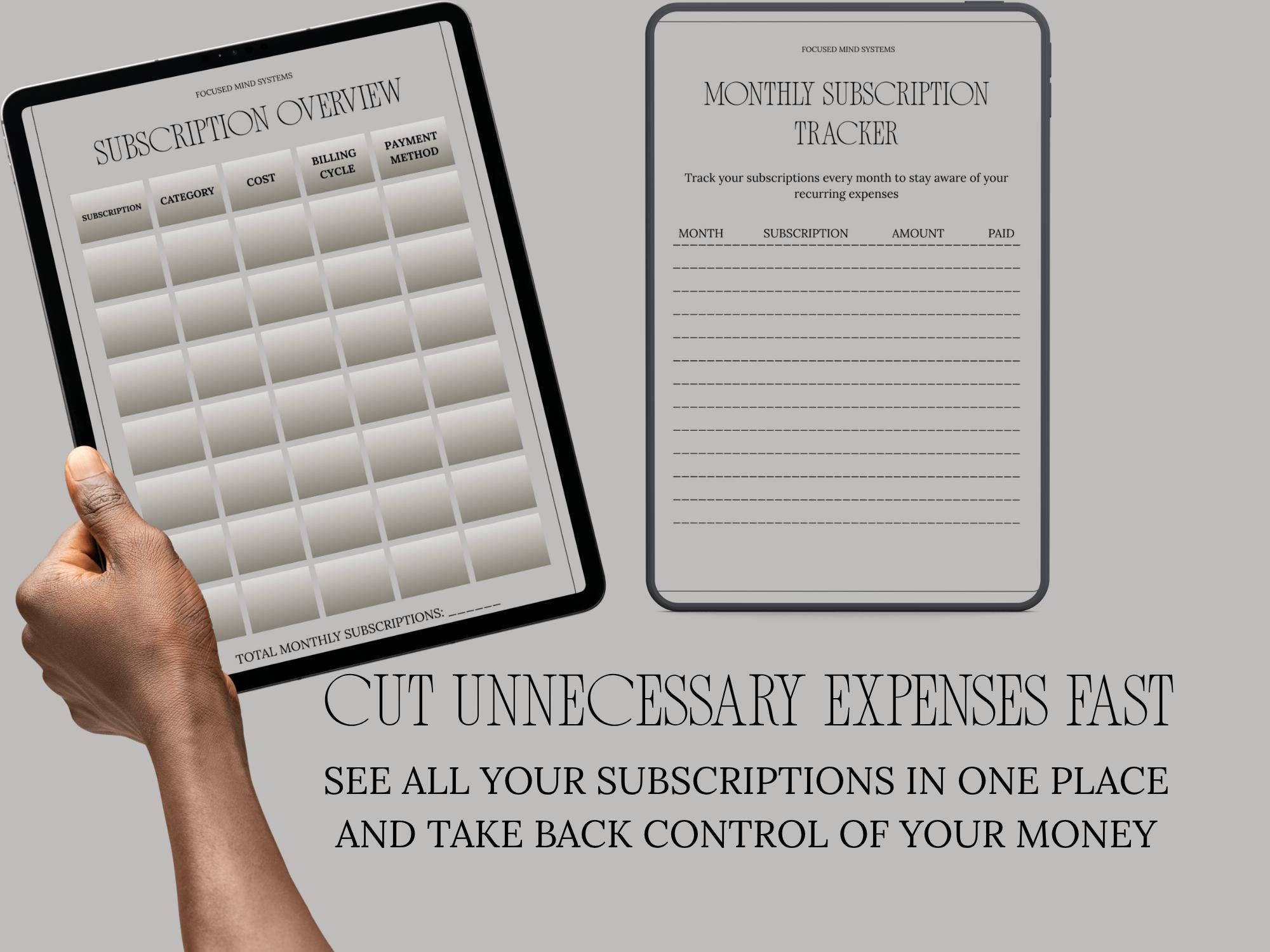 Expense & Bill Tracker Bundle Printable | Budget Worksheet | Bill ...