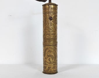 Vintage Kaffeemühle Handmühle aus Metall Küchen Deko Mid Century / Handmühle aus Metall