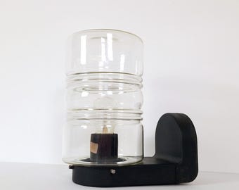 Arandela de parede vintage em vidro / Luminária de teto / Design alemão dos anos 80