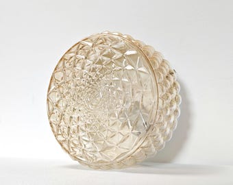 Vintage Wandleuchte aus Glas / Mid Century Decken- oder Wandleuchte / Retro moderne Wand Plafoniere / Vintage Beleuchtung / Jugoslawien / 70s