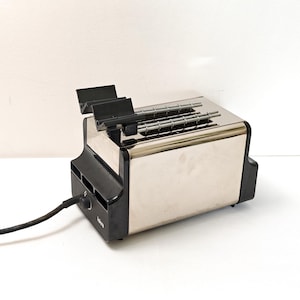 Tostadora Toastmaster Iskra cromada vintage / Yugoslavia / Electrodoméstico de cocina de mediados de siglo