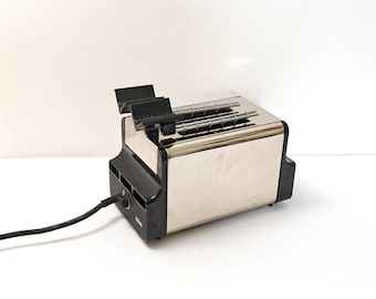 Tostapane cromato vintage Toastmaster Iskra / Jugoslavia / Elettrodomestico da cucina di metà secolo