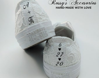 lace white converse