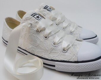 lace converse low tops