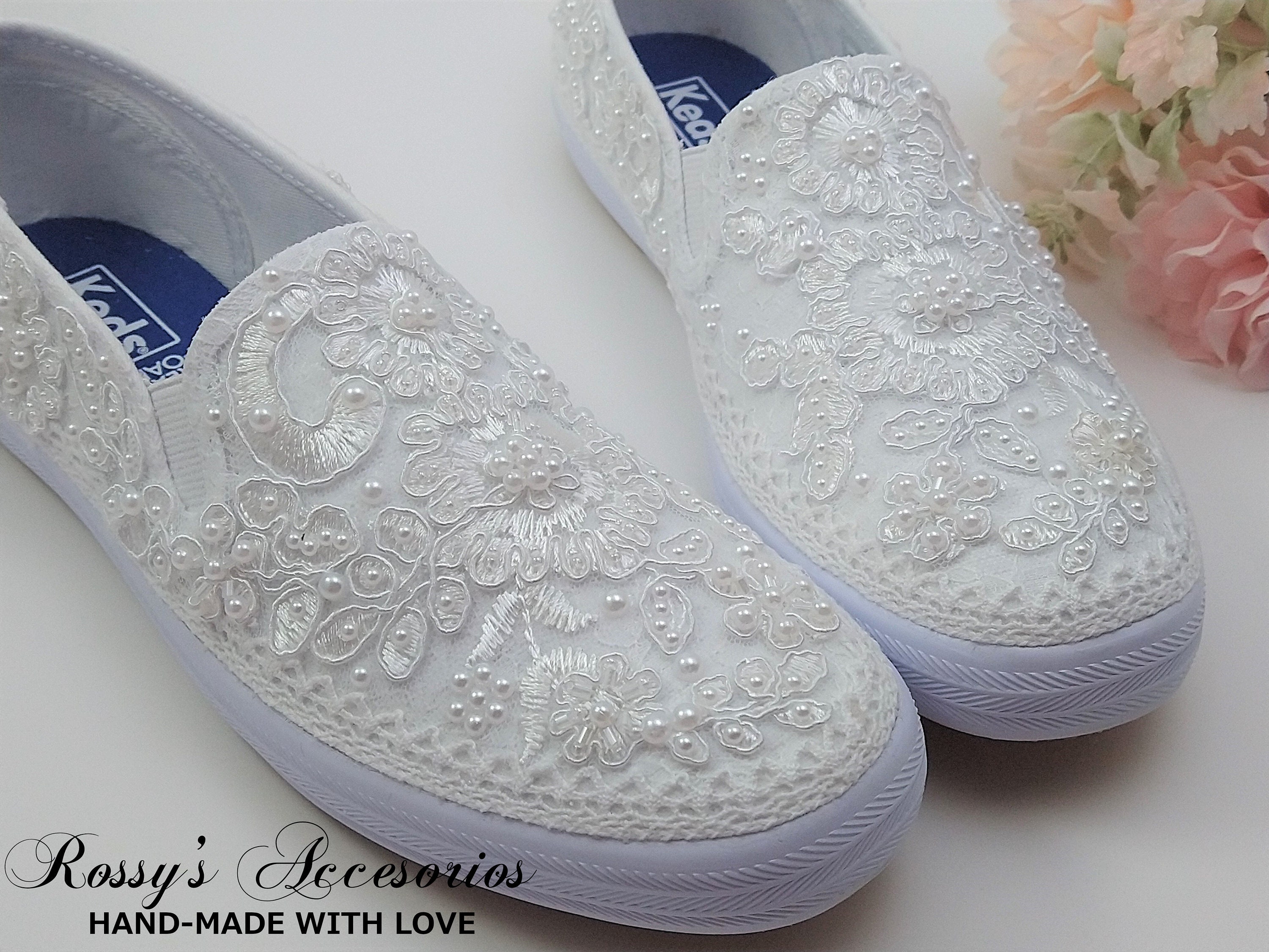 keds lace wedding shoes