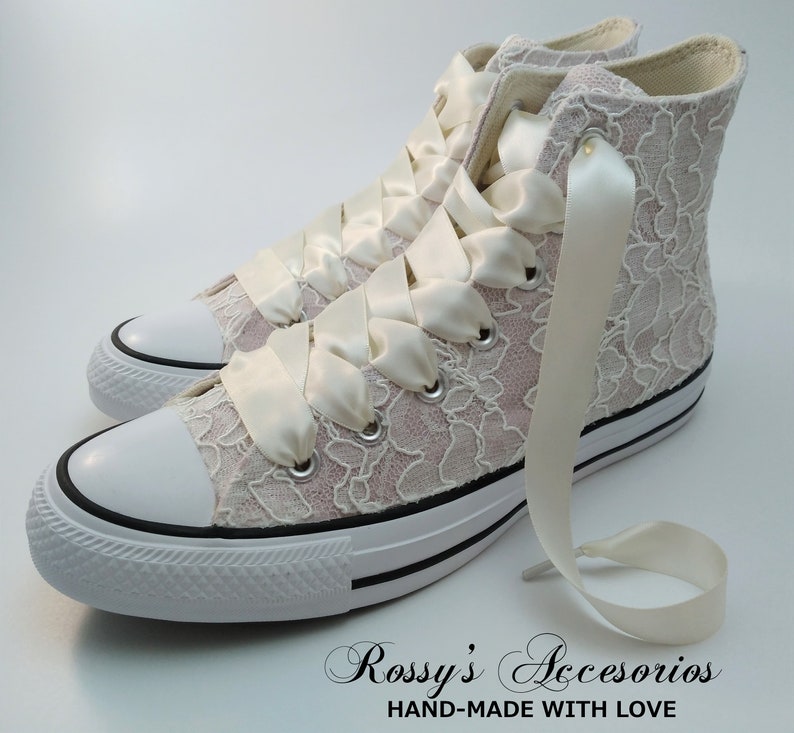 Ivory Blush High Top Converse / Women's High Top Etsy