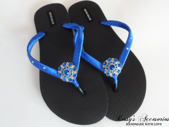 royal blue flip flops for wedding