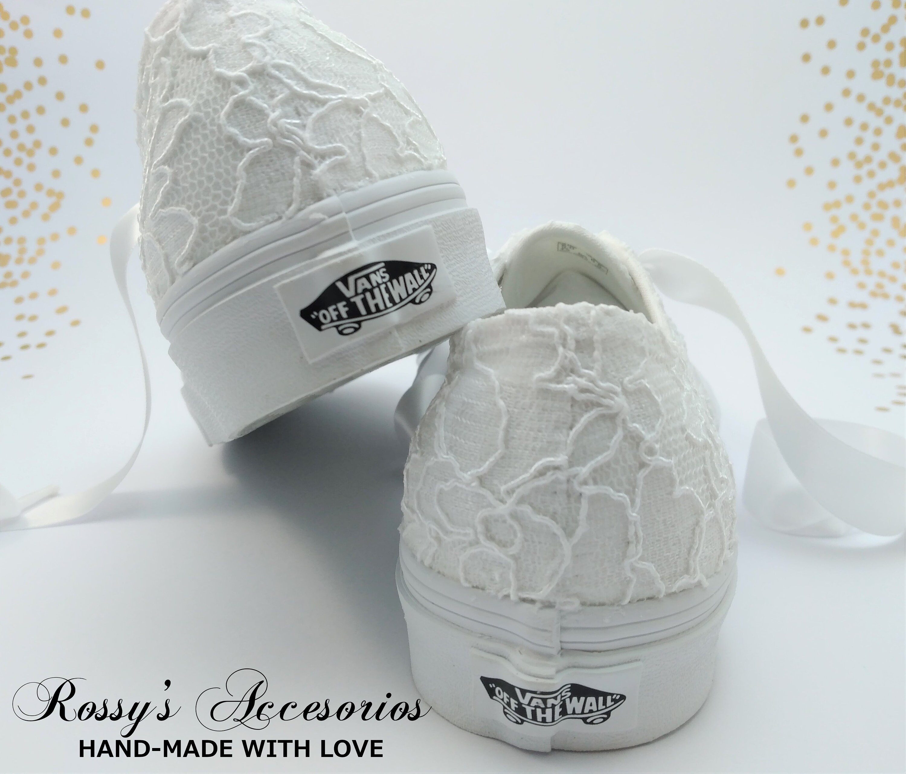 white vans for wedding